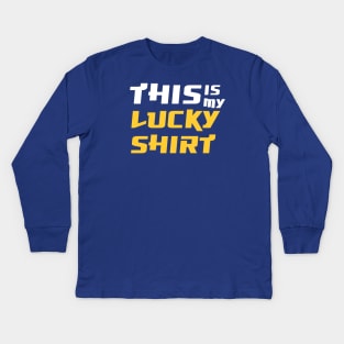 This is my lucky shirt Kids Long Sleeve T-Shirt